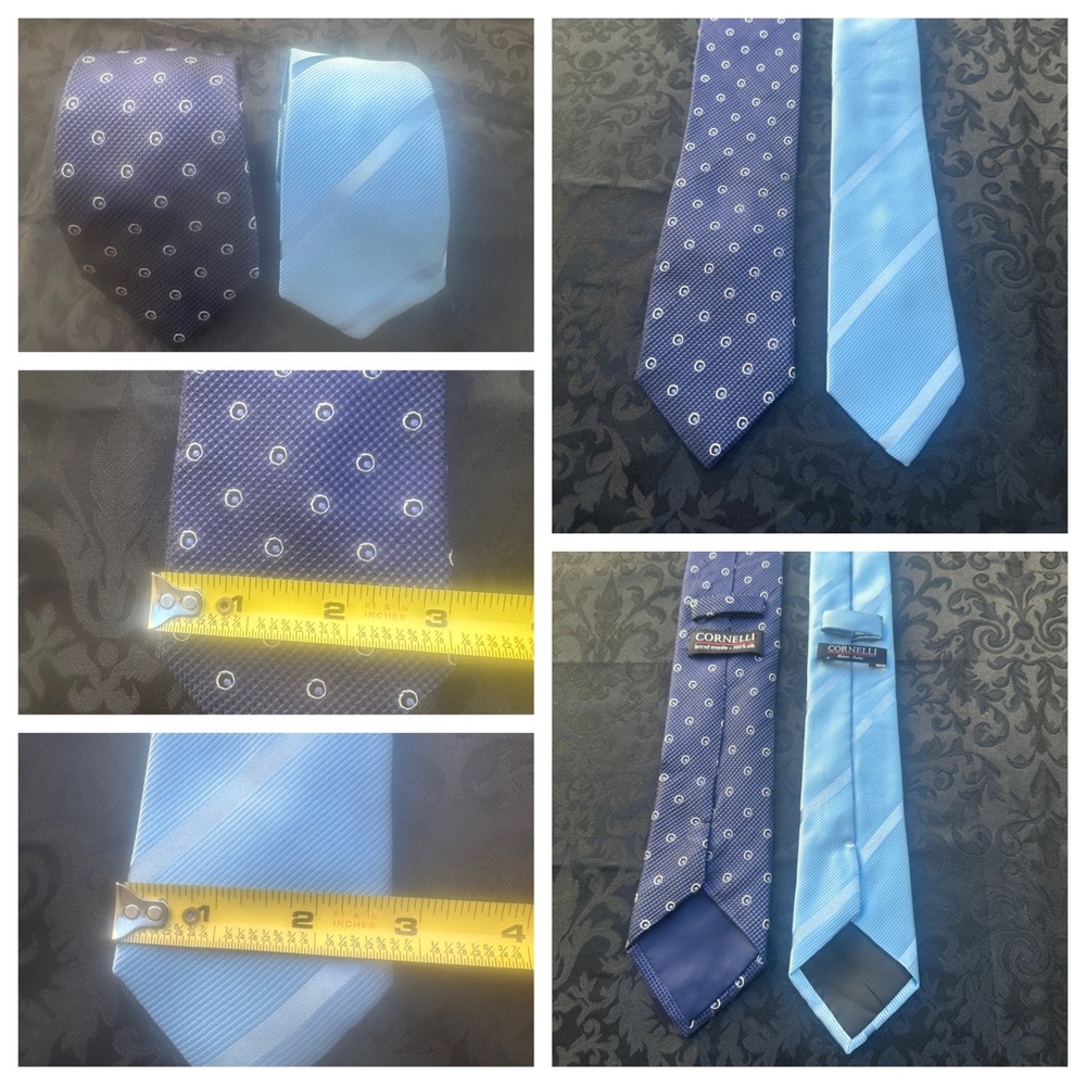 Lot of 2 Mens Cornelli silk Ties Ref# 3271